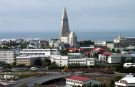 Panorama Reykjaviku z katedr Hallgrimskirkja